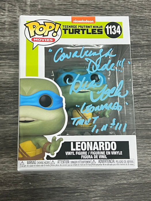 ***Signed*** Leonardo #1134 Funko Pop! Movies Teenage Mutant Ninja Turtles