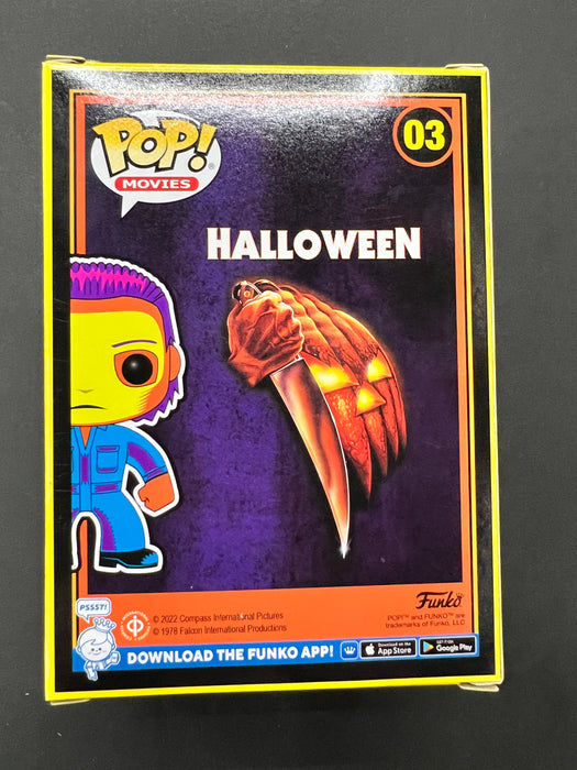 ***Signed*** Michael Myers #03 Entertainment Earth Exclusive Limited Edition Funko Pop! Movies Halloween Black Light