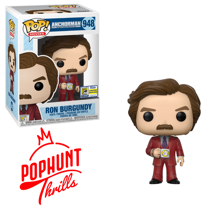 Ron Burgundy #948 2020 San Diego Comic Con International Limited Edition Funko Pop! Movies Anchorman