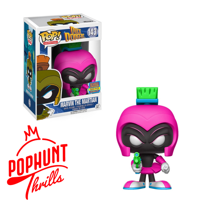 Marvin The Martian (Neon Magenta) #143 Saturday Mornings Cartoons (2500 Pcs) 2017 San Diego Funko Pop! Animation Looney Tunes CC