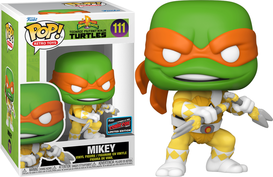 Mikey #111 2022 New York Comic Con Limited Edition Funko Pop! Retro Toys Teenage Mutant Ninja Turtles