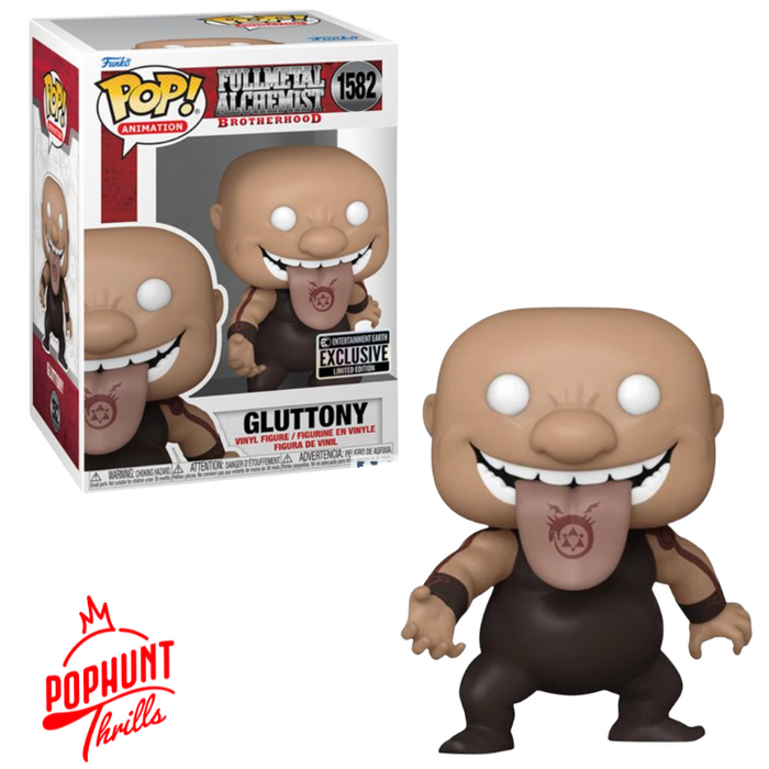 Gluttony #1582 Entertainment Earth Exclusive Funko Pop! Animation FullMetal Alchemist