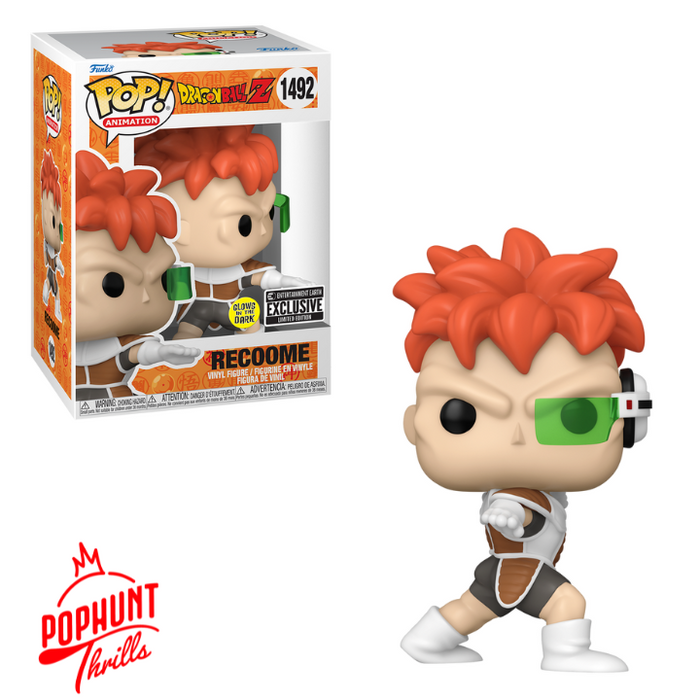 Recoome #1492 Glow in the Dark Entertainment Earth Exclusive Funko Pop! Animation DragonBall Z