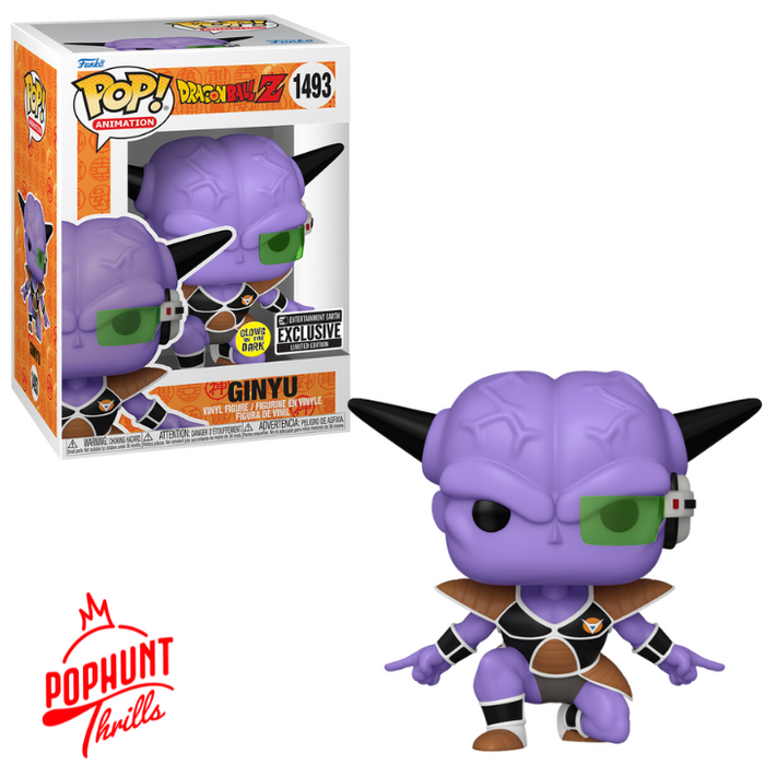 Ginyu #1493 Glow in the Dark Entertainment Earth Exclusive Funko Pop! Animation DragonBall Z