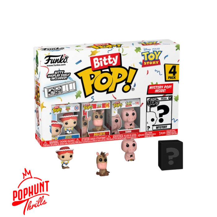 Toy Story (4-Pack) Series 2 (Jessie, Bullseye, Hamm, Mystery Pop) Funko POP! Bitty