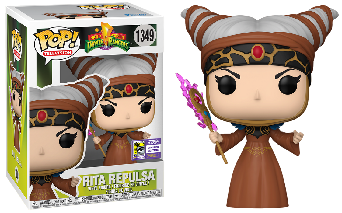 Rita Repulsa #1349 2023 San Diego Comic Con Limited Edition Funko Pop! Television Mighty Morphin Power Rangers