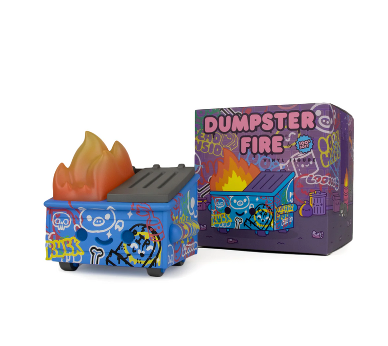 100% Soft Dumpster Fire Graffiti Figure Limited Edition