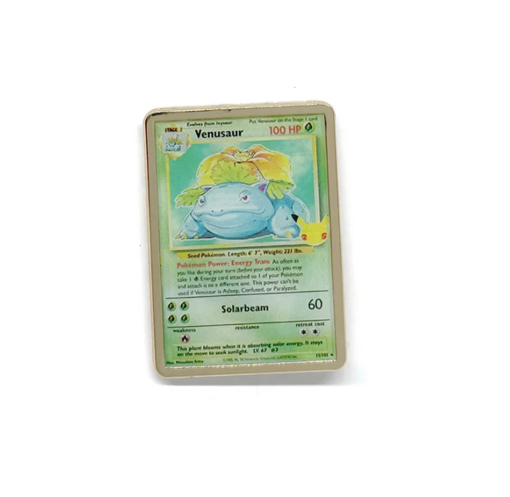 Trading Card pin (Venusaur)