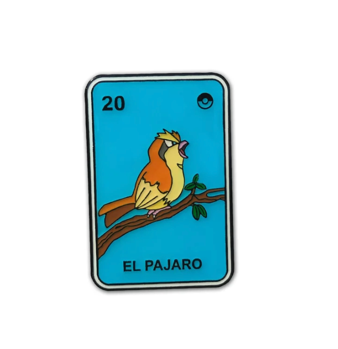 El Pajaro loteria pin