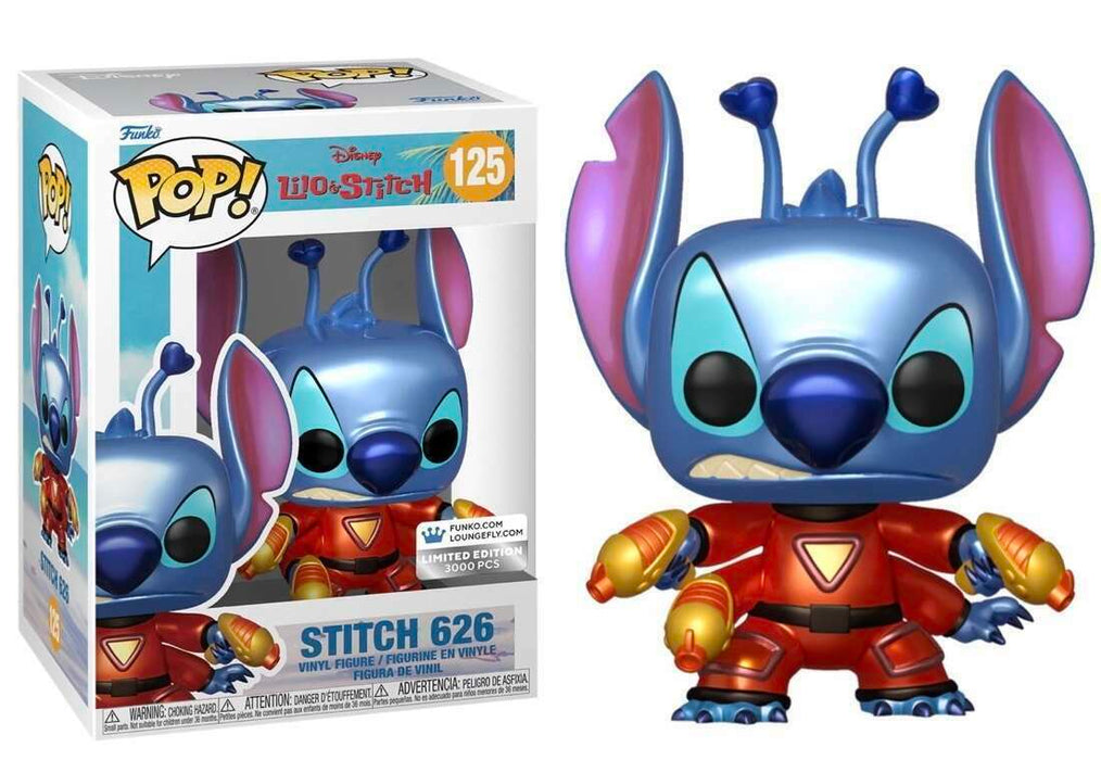 Funko Pop! Disney Lilo & Stitch - Stitch 626 #125 [Metallic] Le 3000 Exclusive