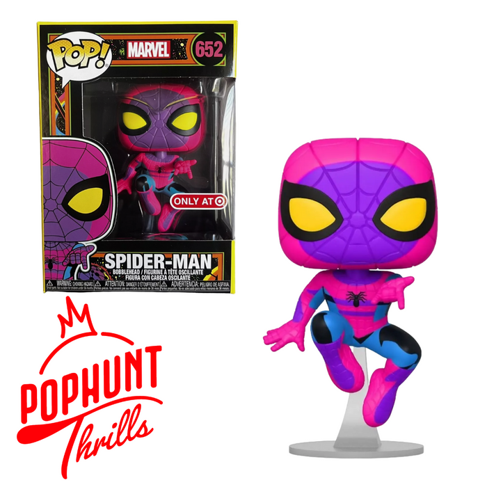 Spider-Man #652 Only@ Target Funko Pop! Marvel Black Light  CC