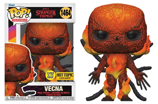 Vecna #1464 Hot Topic Exclusive Glow In The Dark Funko Pop