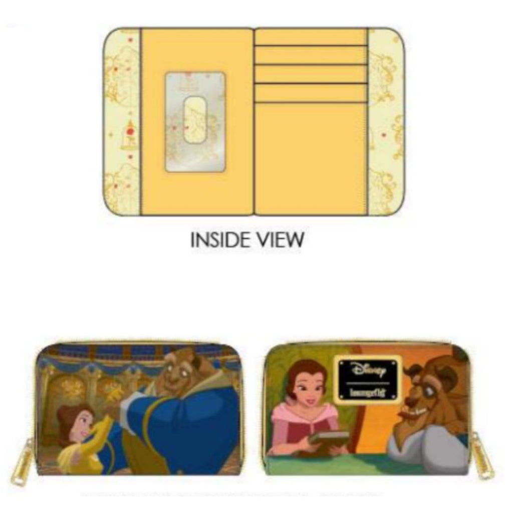 Loungefly Disney Princess Collage Zip Wallet