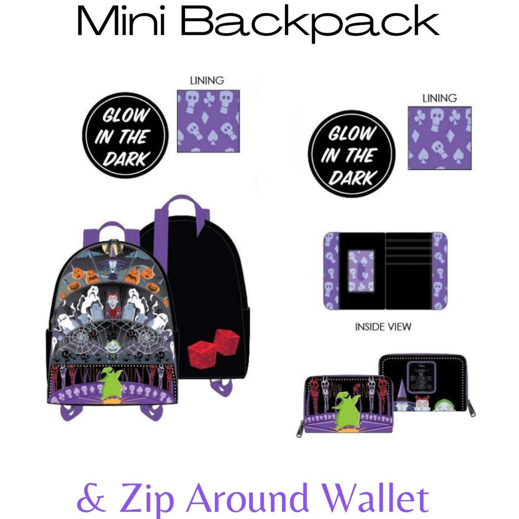 Disney: Villains Triple Pocket Glow in The Dark Loungefly Mini Backpack