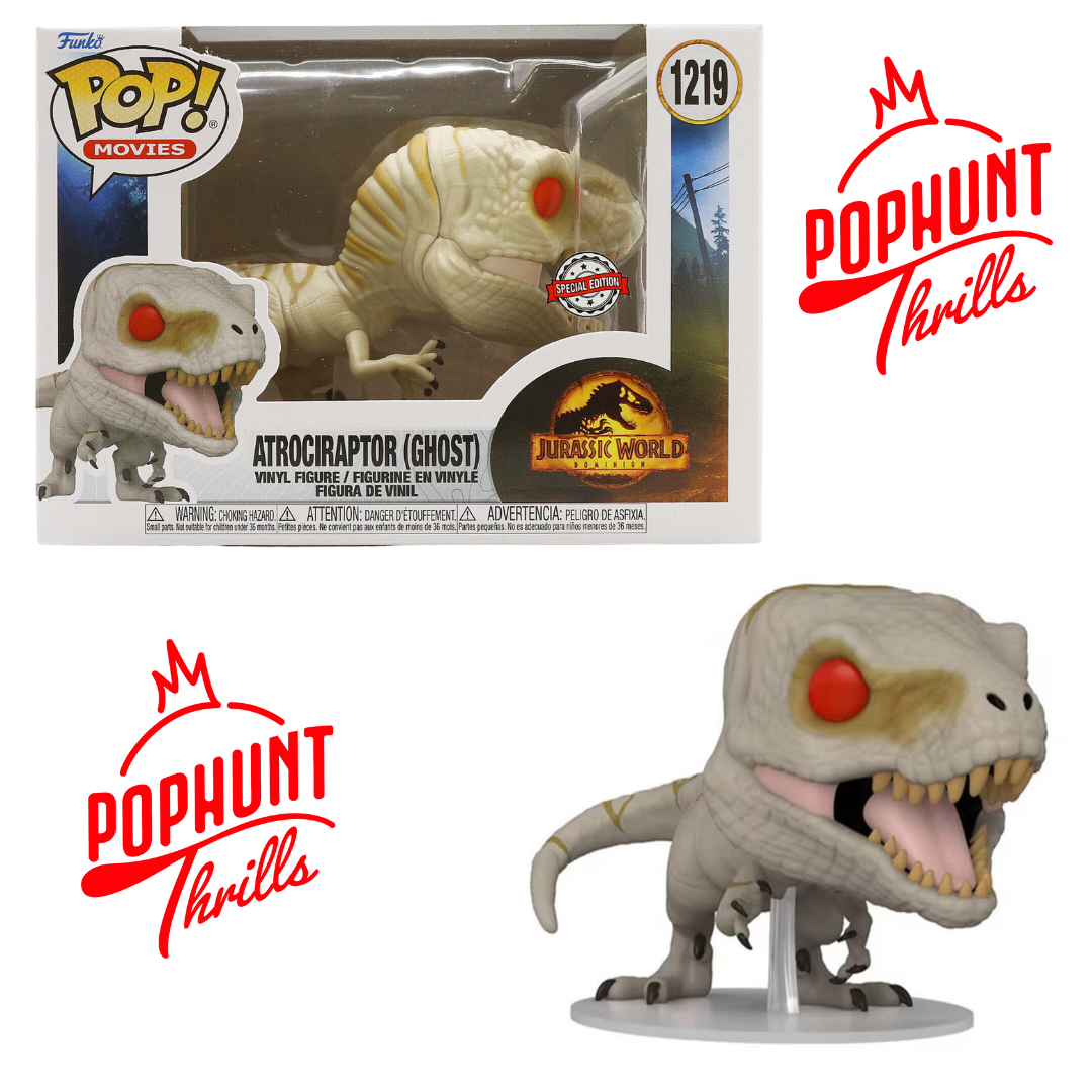 Jurassic World: Dominion Atrociraptor (Ghost) Pop! Vinyl Figure #1205 -  Haven of Horrors