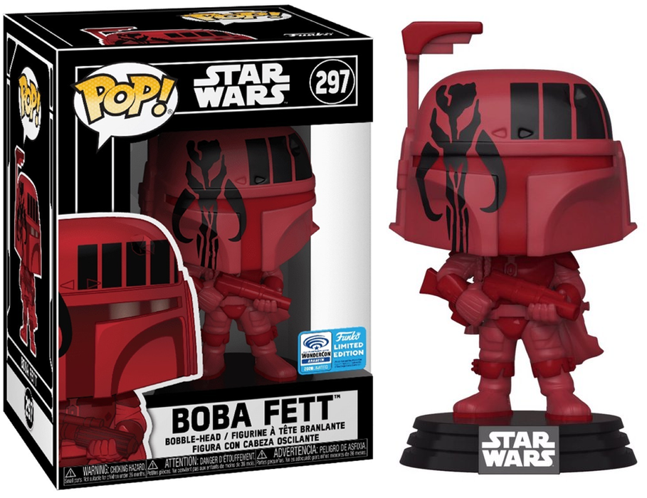 Boba Fett (Futura Red) #297 WonderCon Anaheim Limited Edition Funko Pop! Star Wars