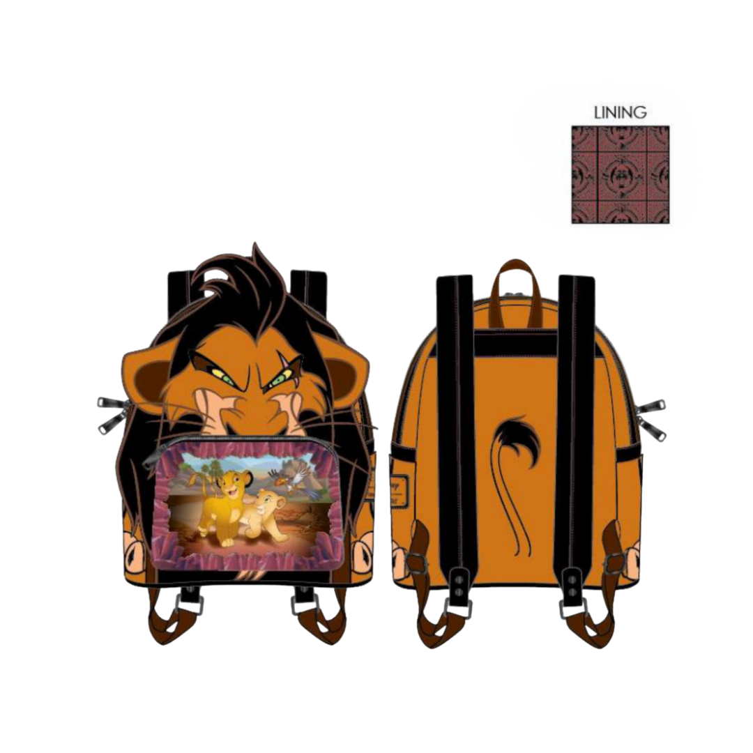 Lion King: Villains Scene Scar Loungefly Mini Backpack