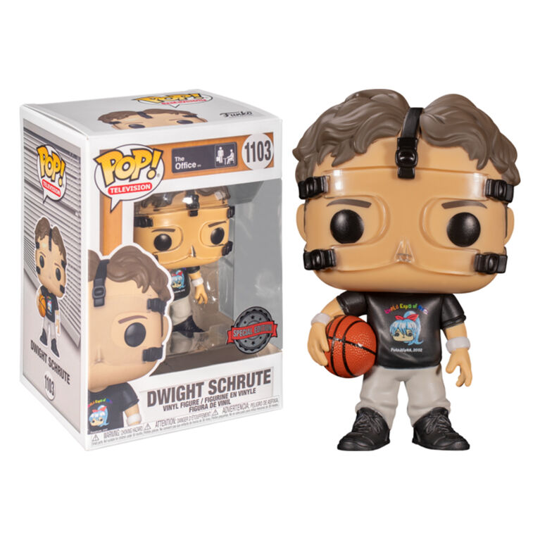 Funko POP! Dwight Schrute with Basketball The Office #1103 [Chalice  Collectibles Exclusive]