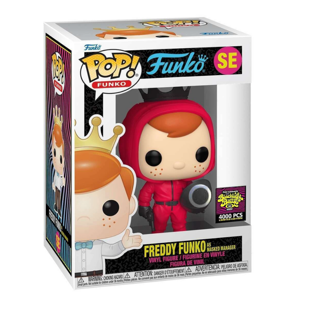 Funko purchases POP! Squid Game - Freddy Funko as Masked Manager- '22 Blacklight Battle SE