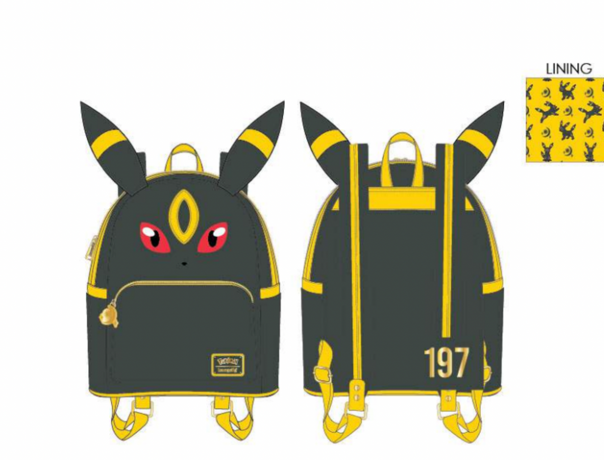 Loungefly Pokemon Elements Triple Pocket Mini Backpack