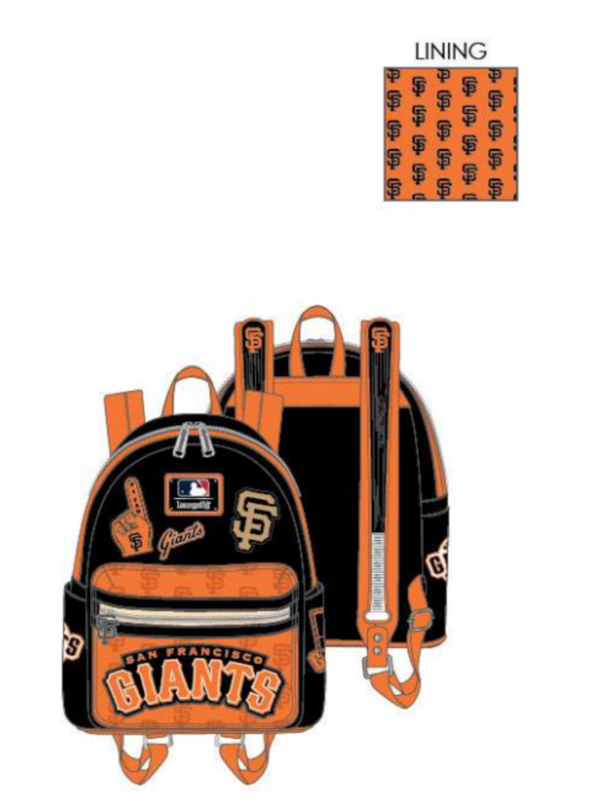 Buy MLB SF Giants Patches Mini Backpack at Loungefly.