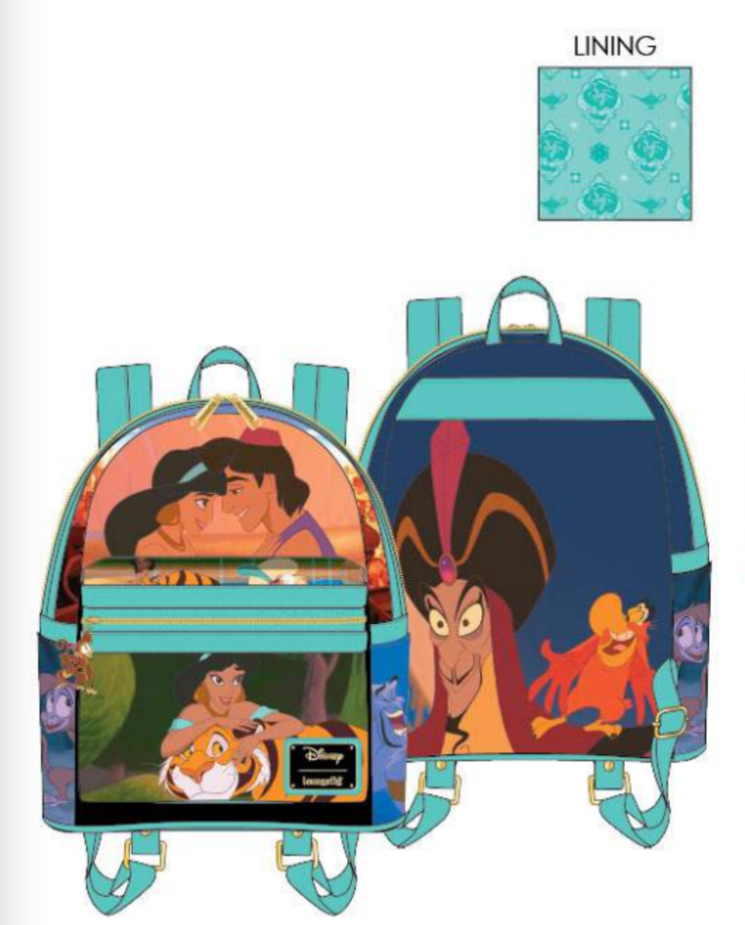 Loungefly Aladdin Jasmine Princess Series Mini Backpack