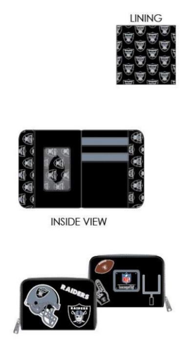 Preorder Loungefly NFL LV Raiders Patches Ziparound Wallet – Shop Toyz N Fun