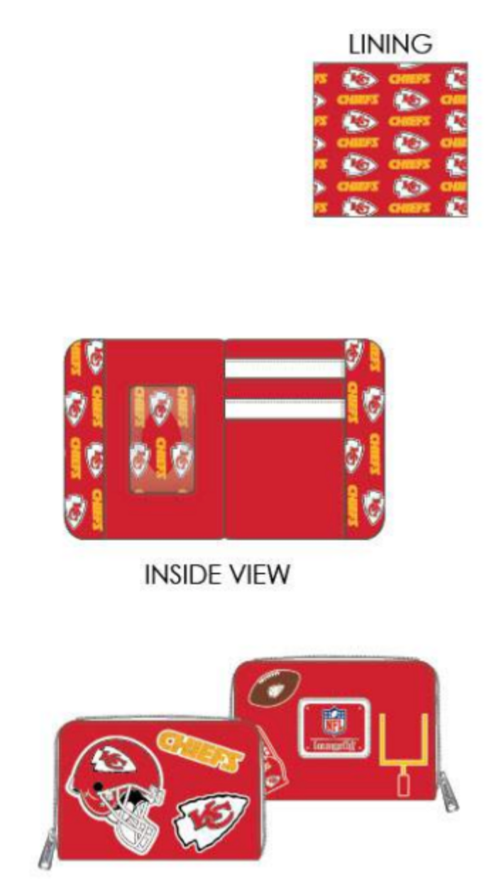 NFL Tampa Bay Buccaneers Patches Zip-Around Wallet